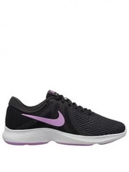 Image of Nike Revolution 4 BlackPurple BlackPurple Size 5 Women