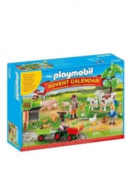 Image of Playmobil 70189 Country Farm Advent Calendar With Small Tractor