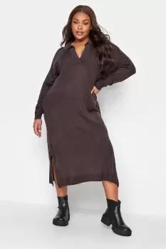 Image of Fine Knit Midi Jumper Dress