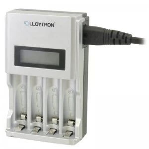 Image of Lloytron Ultrafast Intelligent LCD Home Charger For AA-AAA