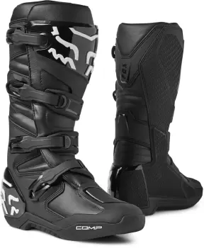 Image of FOX Comp Motocross Boots, black, Size 43, black, Size 43