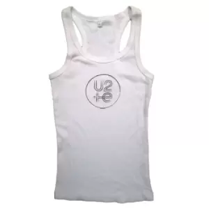 Image of U2 - 2015 Ladies Large Vest T-Shirt - White