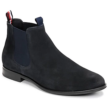 Image of Tommy Hilfiger CASUAL SUEDE CHELSEA mens Mid Boots in Blue,8,8.5,9,10.5