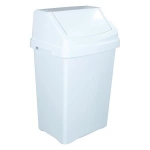 Image of Swing Bin with Lid 50 Litre White