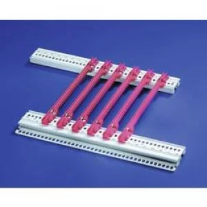 Image of Schroff 24560 351 Guide Rail PBT UL 94 V 0 Red Compatible with details PCB thickness 1.6 mm