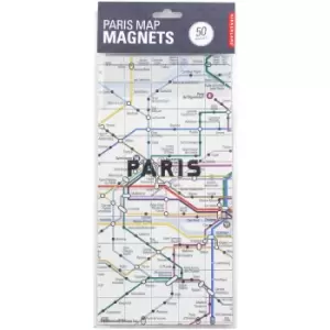 Image of Kikkerland Paris Map Magnets