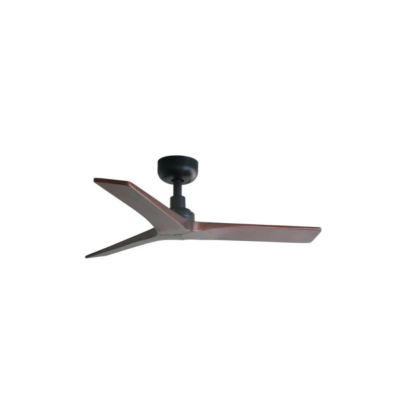 Image of Netlighting Klim Small Black Walnut DC Ceiling Fan 6 Speed Black Unisex