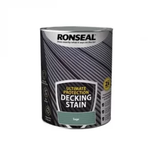 Image of Ronseal Ultimate Protection Decking Stain Sage 5 litre