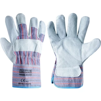 Image of Contractor Standard Chrome Rigger Gloves - Size 8 - Sitesafe