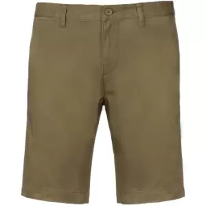 Image of Kariban Mens Chino Bermuda Shorts (M) (Light Khaki)