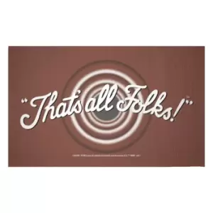 Image of Decorsome x Looney Tunes That's All Folks Woven Rug - Small