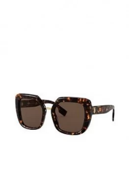 Image of Burberry Oversized Sunglasses - Havana