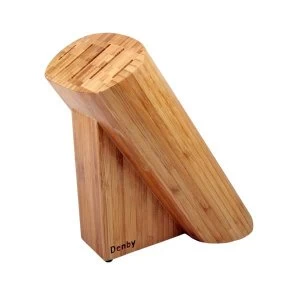 Image of Denby Bamboo 5 Slot Oval Knife Block