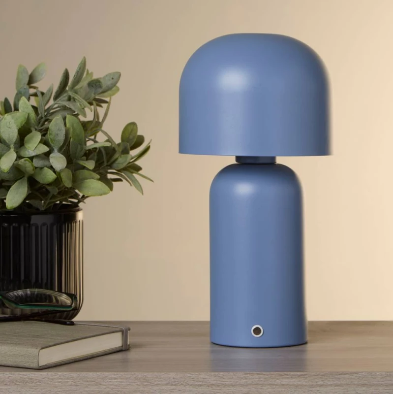 Image of SO'HOME Mushroom Rechargeable USB LED Table Lamp blue ONE SIZE