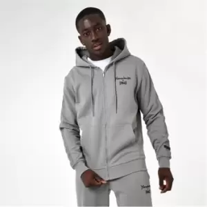 Image of Everlast x Yiannimize Zip Through Taped Hoodie - Grey