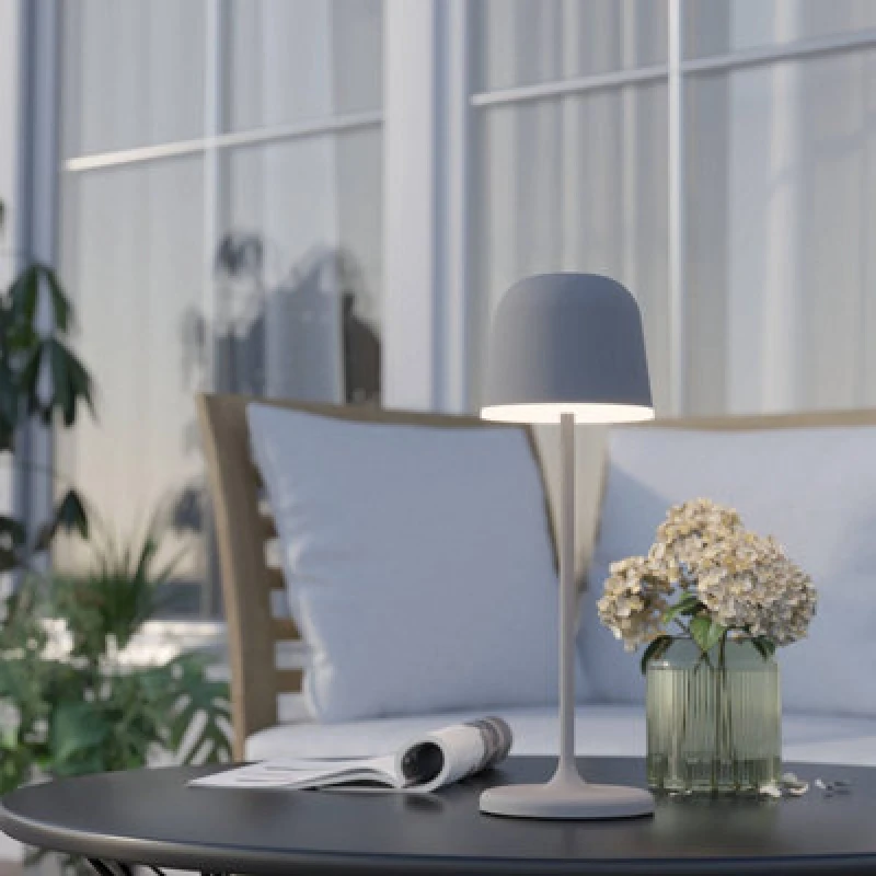 Image of EGLO Mannera Touch Dimmable Outdoor Table Lamp Grey