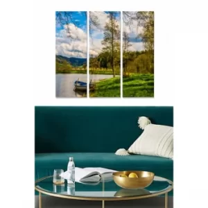 Image of MDF1620452 Multicolor Decorative MDF Painting (3 Pieces)