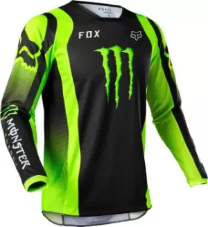 Image of FOX 180 Monster Motocross Jersey, black-green Size M black-green, Size M