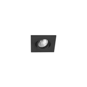 Image of Faro Barcelona - Faro Rad - Tiltable Black recessed Downlight Square GU10