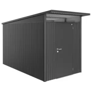 Image of Biohort AvantGarde Metal Shed A4 Standard door 5' 9' x 12' 4'' - Dark Grey