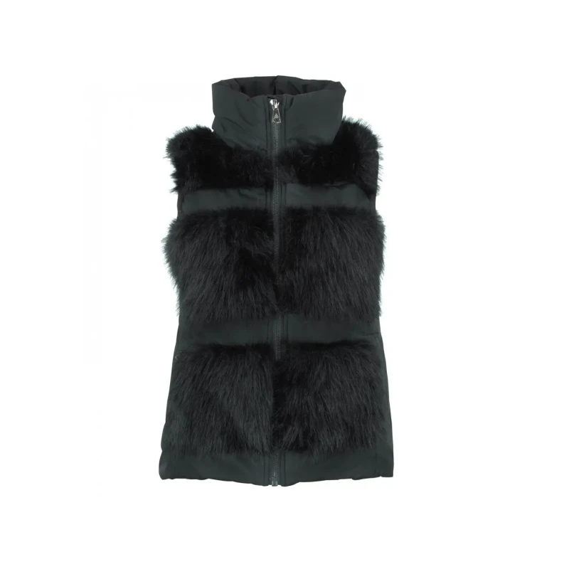 Image of Womens sleeveless fur jacket Peak Mountain Noir Female M