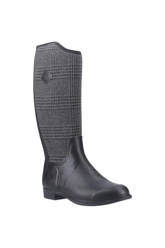 Image of Muck Boots Womens Derby Tall in Black Size: 6 Black Female 6