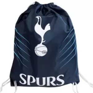 Image of Tottenham Hotspur FC Spurs Drawstring Bag (One Size) (Navy Blue/Blue/White)