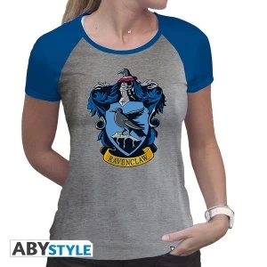 Image of Harry Potter - Ravenclaw Women'S Medium T-Shirt - Grey/Blue