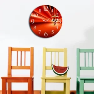 Image of MSCO-6 Multicolor Mickey Mouse Decorative MDF Clock