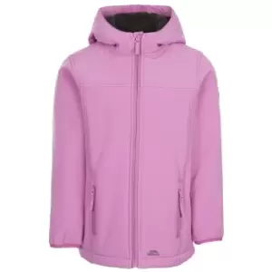 Image of Trespass Childrens/Kids Kristen Soft Shell Jacket (5-6 Years) (Deep Pink)