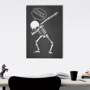 Image of Skeleton 1 Black Decorative Metal Wall Accessory