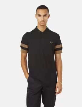 Image of Fred Perry Bold Tipped Polo Shirt - Black