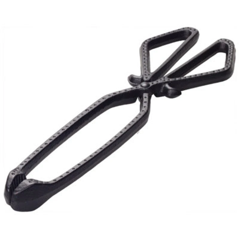 Image of Valiant Valiant Cast Iron Heavy Duty Fireside Tongs for Logs and Coal in Black One Size Unisex 5061026620943