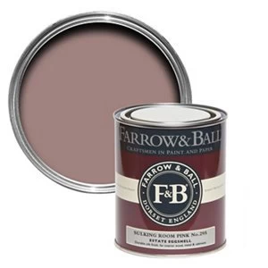 Image of Farrow & Ball Estate Sulking room pink No. 295 Eggshell Metal & wood Paint 0.75L