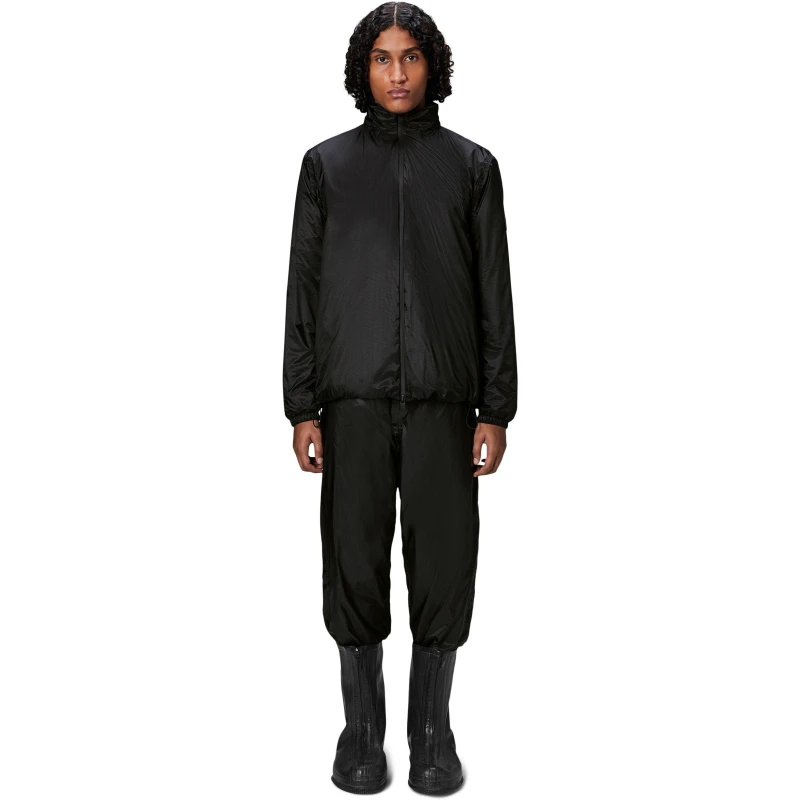 Image of Rains Mens Kauto Insulated Waterproof Long Sleeve Softshell Jacket Black-01 male 2X Large