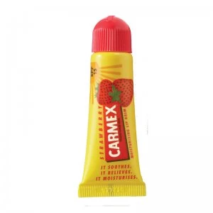 Image of Carmex Flavoured Lip Balm Strawberry Tube SPF15 10g