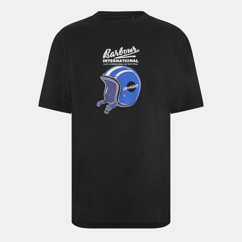 Image of Barbour Mens B.Intl Vecton T-Shirt Black male S