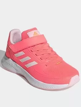 Image of adidas Runfalcon 2.0 Shoes, Red/White, Size 12.5 Younger