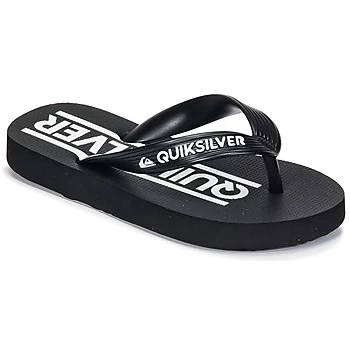 Image of Quiksilver JAVA WORDMARKYT B SNDL XKKW boys's Childrens Flip flops / Sandals in Black kid,4,4.5,5,10 kid,11 kid,11.5 kid,12 kid,13 kid,1 kid,2 kid,2.5