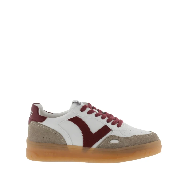 Image of Victoria Seoul womens leather and suede effect sneakers Victoria Rouge Female 38