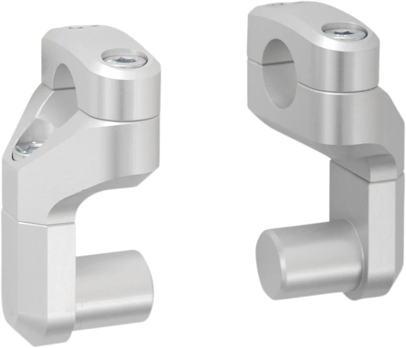 Image of SW-Motech Vario bar back for Ø 28mm handlebar - Up/back variable. Silver.