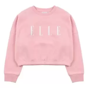 Image of Elle Oversized Crew Sweatshirt - Pink