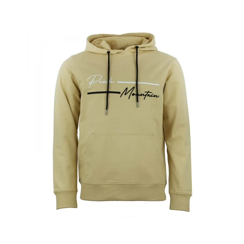 Image of Cotton sweatshirt Peak Mountain French Terry Beige Male M