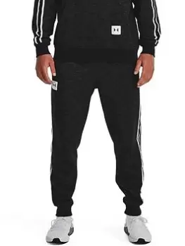 Image of Under Armour Training Essential Heritage Fleece Joggers - Black, Size L, Men