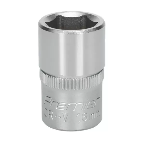 Image of Genuine SEALEY S1216 WallDrive® Socket 16mm 1/2Sq Drive