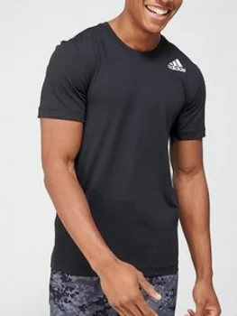 Image of Adidas Short Sleeve Techfit T-Shirt - Black/White