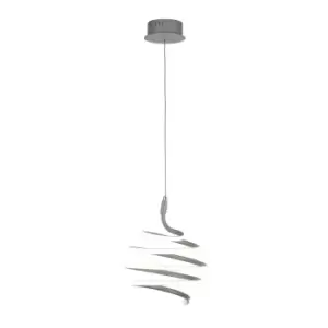 Image of Swirl Integrated LED Grey Ceiling Pendant