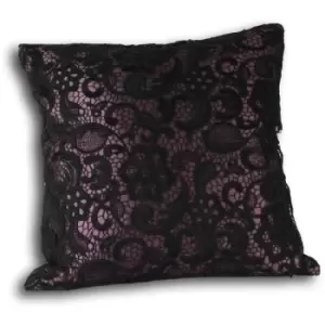 Image of Riva Home Macrame Cushion Cover (45x45cm) (Amethyst) - Amethyst
