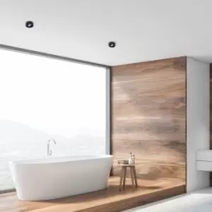 Image of Spot Light Nusa Round Black Moveable Light Source Great Spotlight Upgrade Easy Clip Fitting High Quality Finish 1xGU10