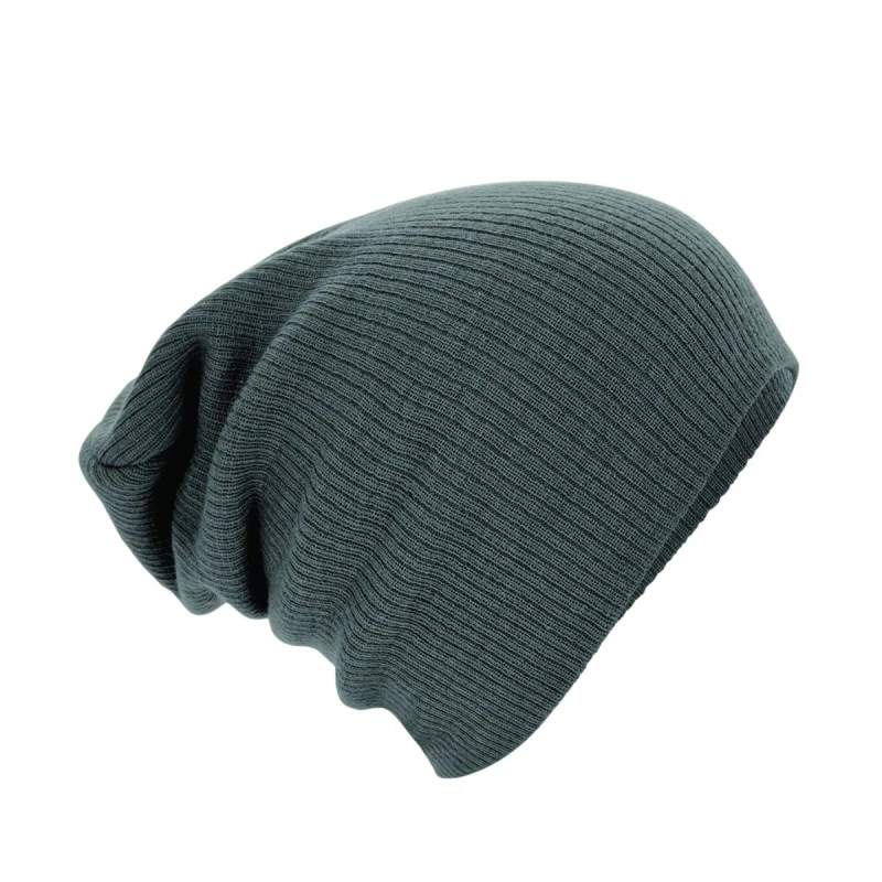 Image of Beechfield Beechfield Men Slouch Beanie in Light Grey Light Grey One Size Male 5063527289315